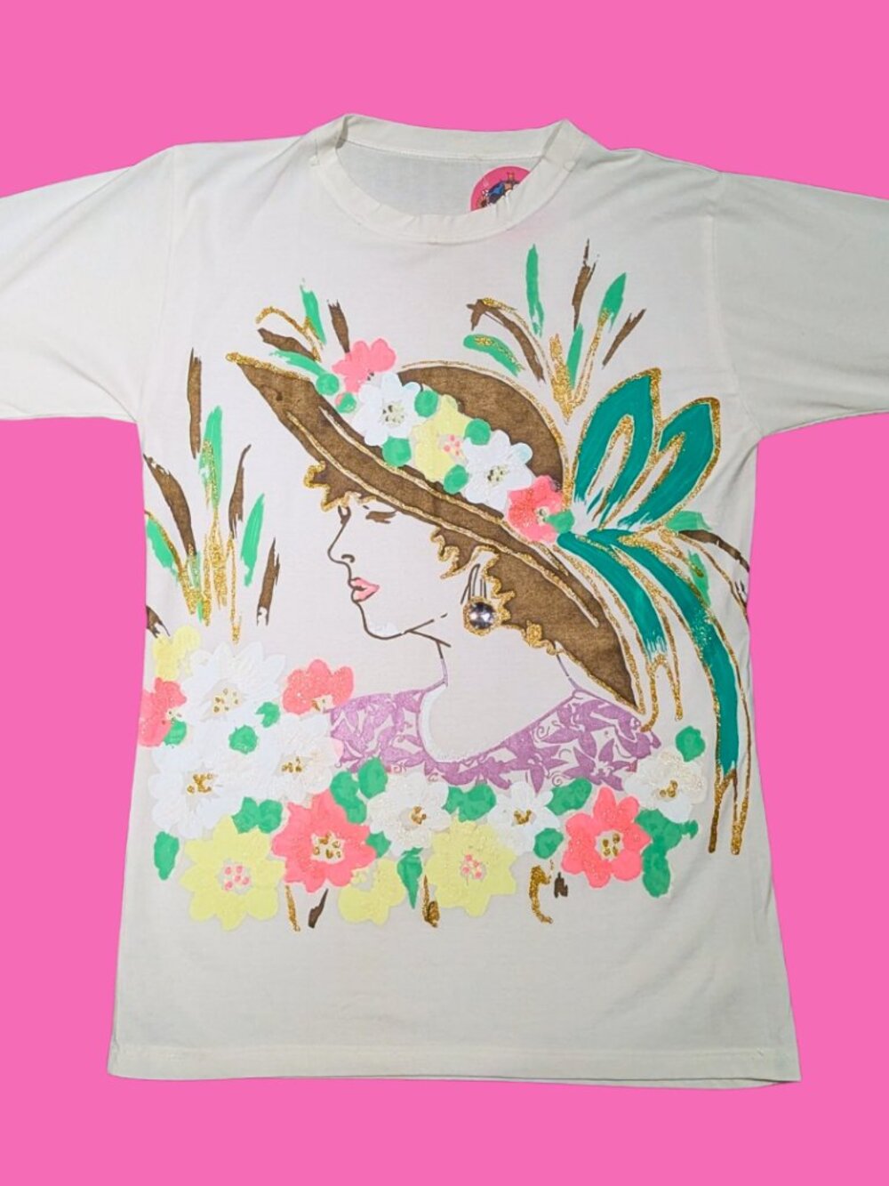 Painting of a Woman T-Shirt Size M